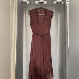 Ulla johnson wine colored sleeveless dress